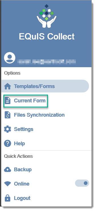 Select Current Form directly from Main Meu